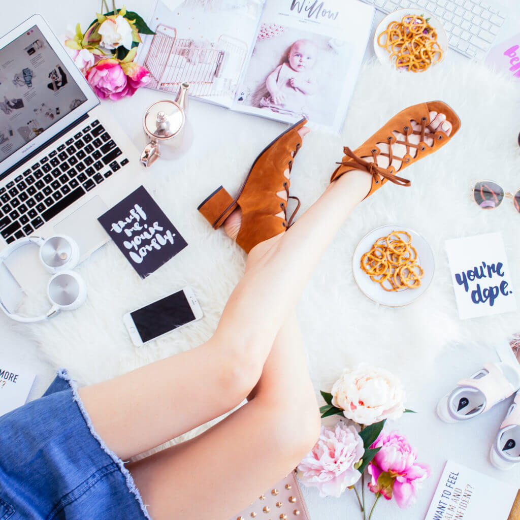 flatlay productivity hacks for creatives