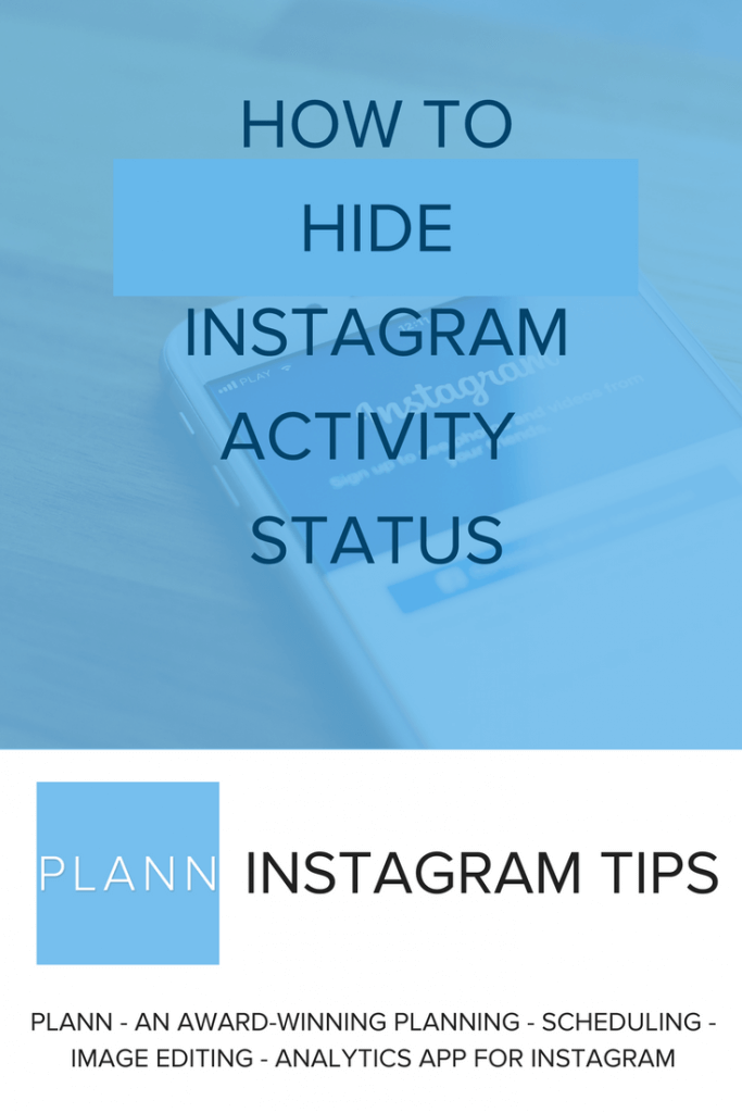 hide Instagram activity status