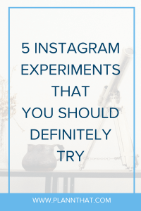 Instagram Experiments