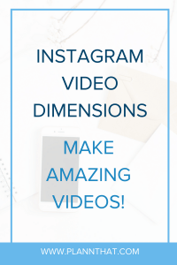 Instagram Video Dimensions