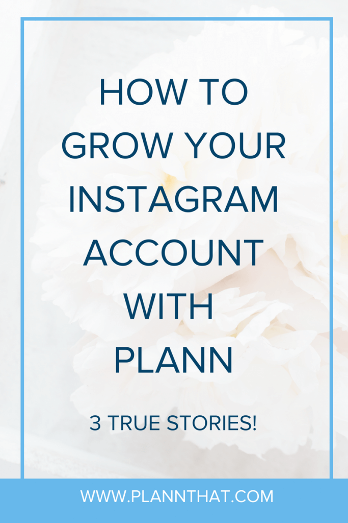 grow Instagram followers organically with Plann