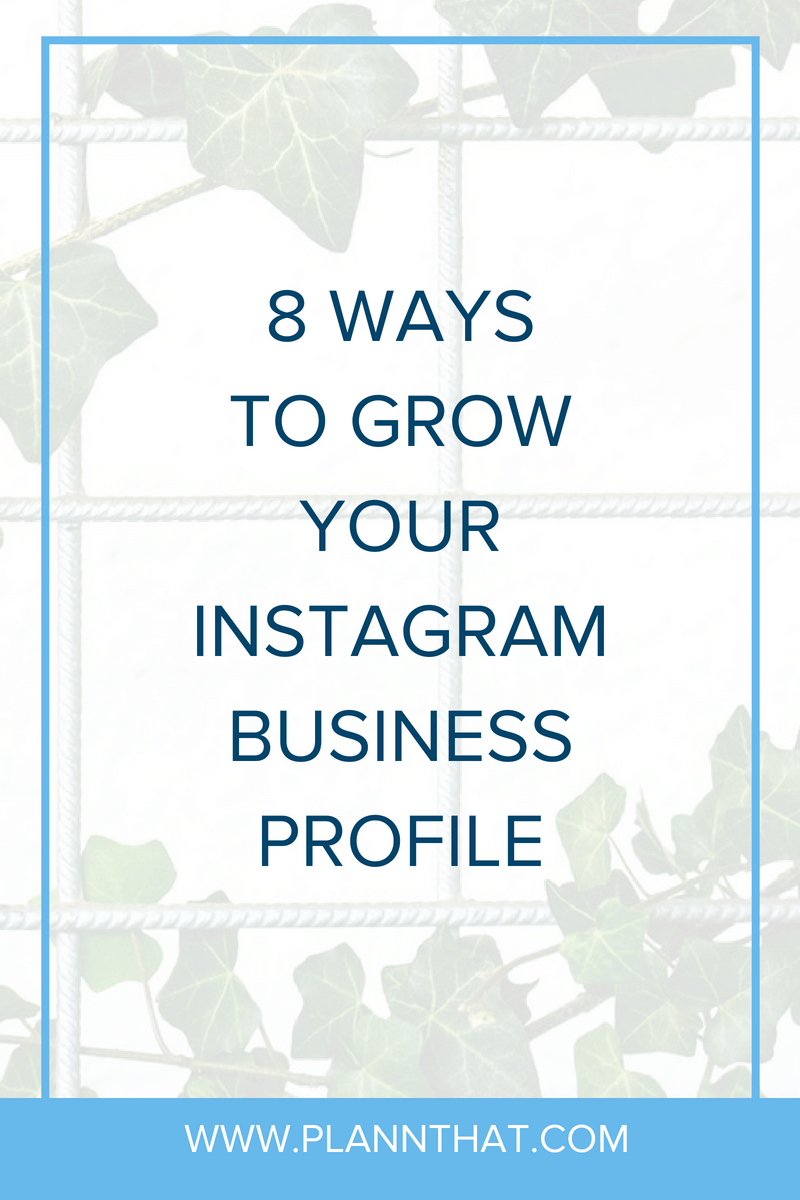 grow your Instagram business profile