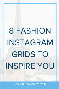 fashion Instagram grid