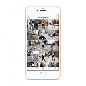 fashion Instagram grid