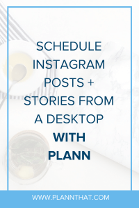 schedule Instagram posts from a desktop