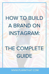  build a brand on Instagram