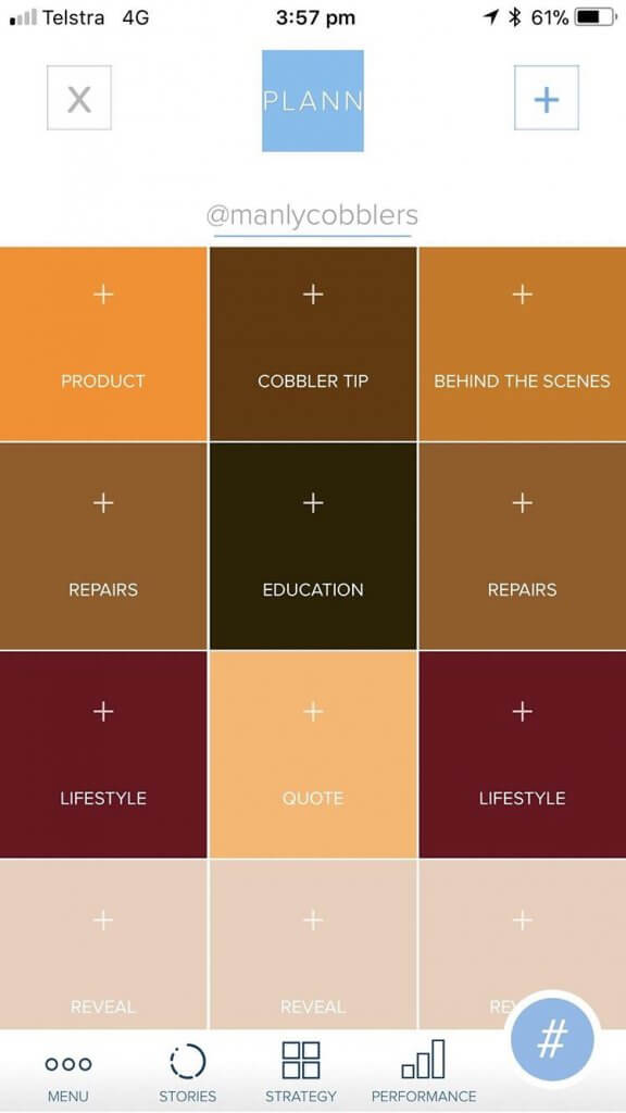 instagram content planen