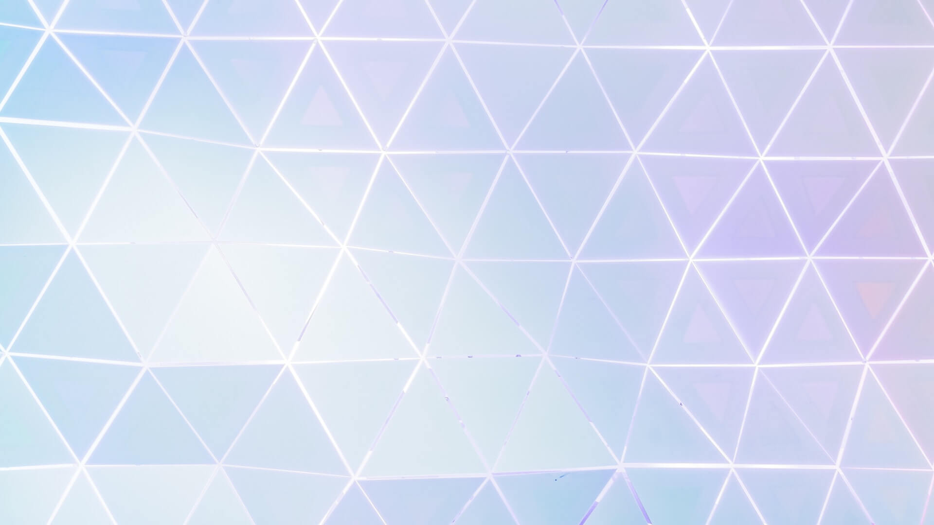 A geometric pattern featuring interconnected triangles with a gradient of pastel colors, including light blue, purple, and white, creating a modern, abstract feel with a soft, glowing effect. Perfect for use in a social media planner. | plannthat.com