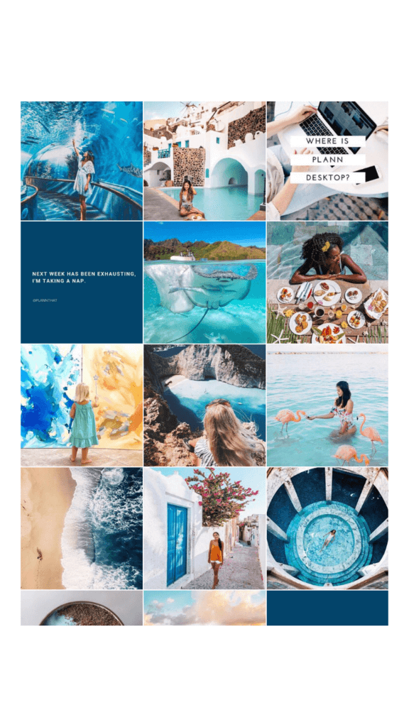 Plann Instagram grid