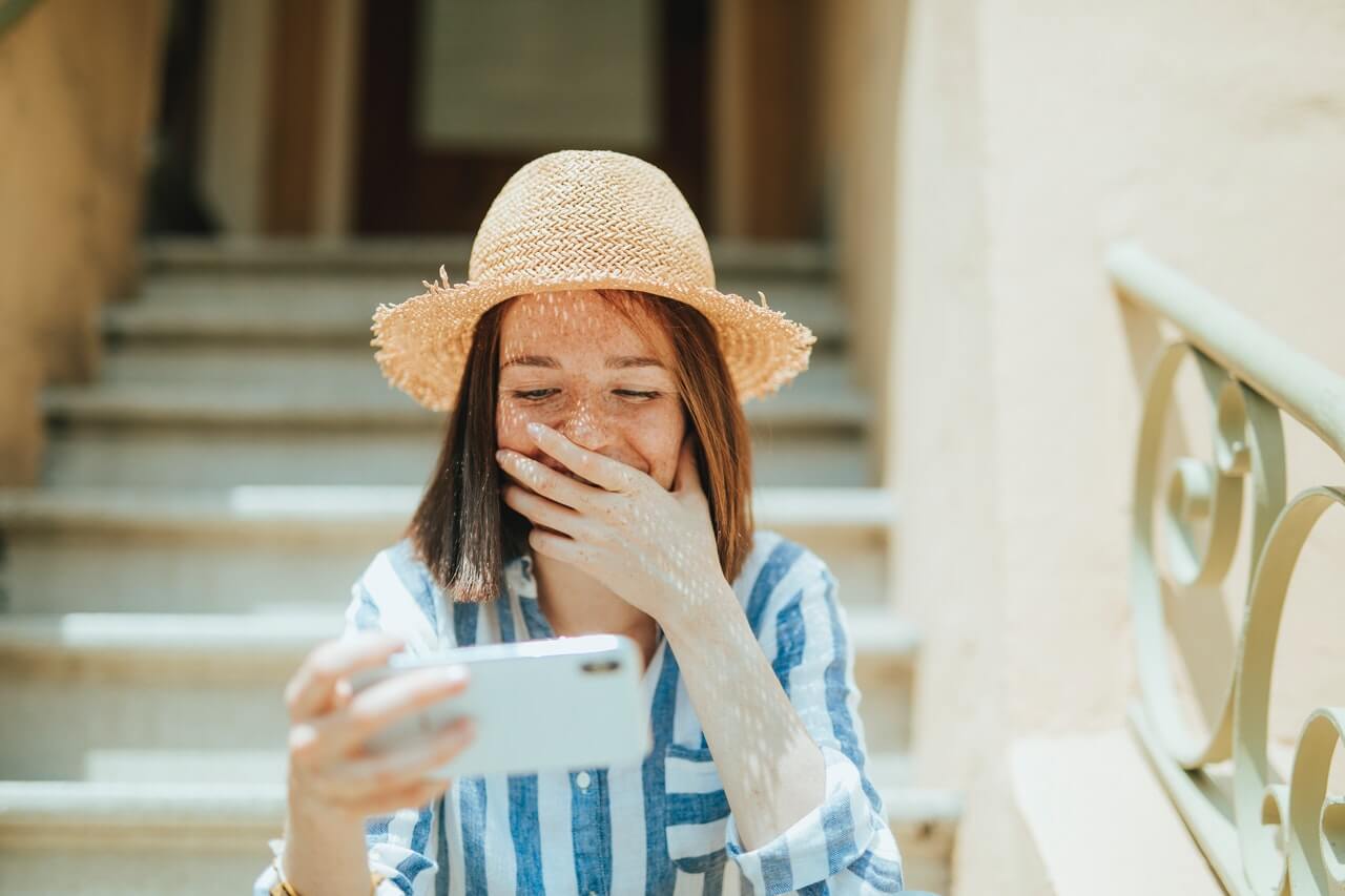 Girl laughing