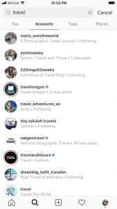 travel insta