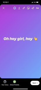 Instagram stories
