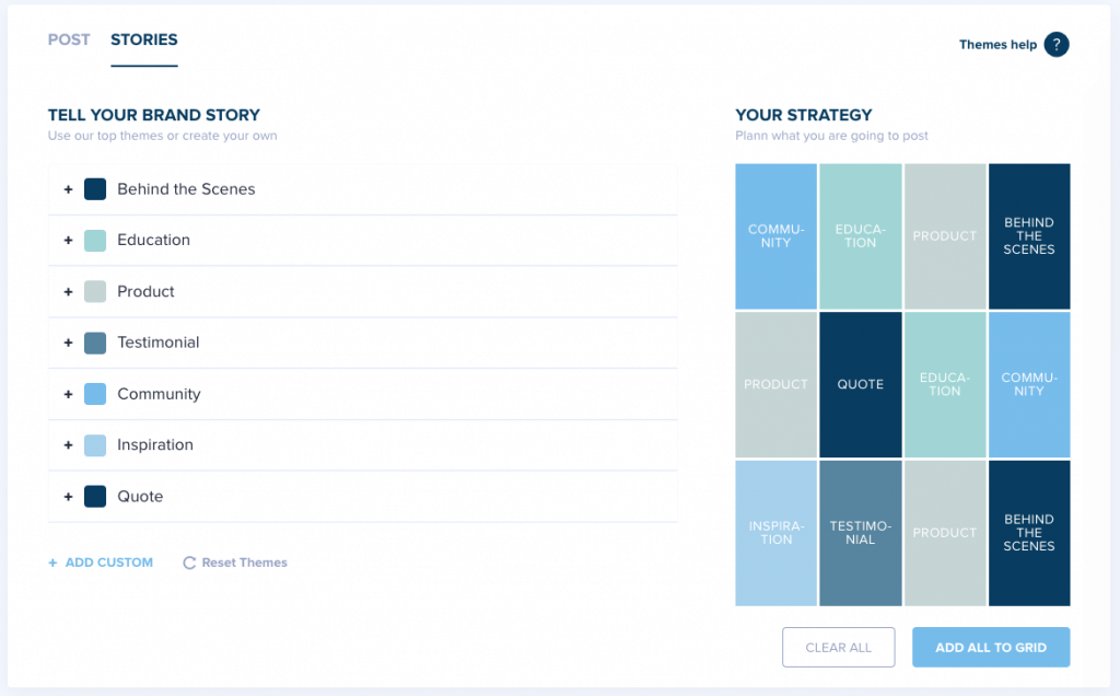 Plann Stories Scheduling