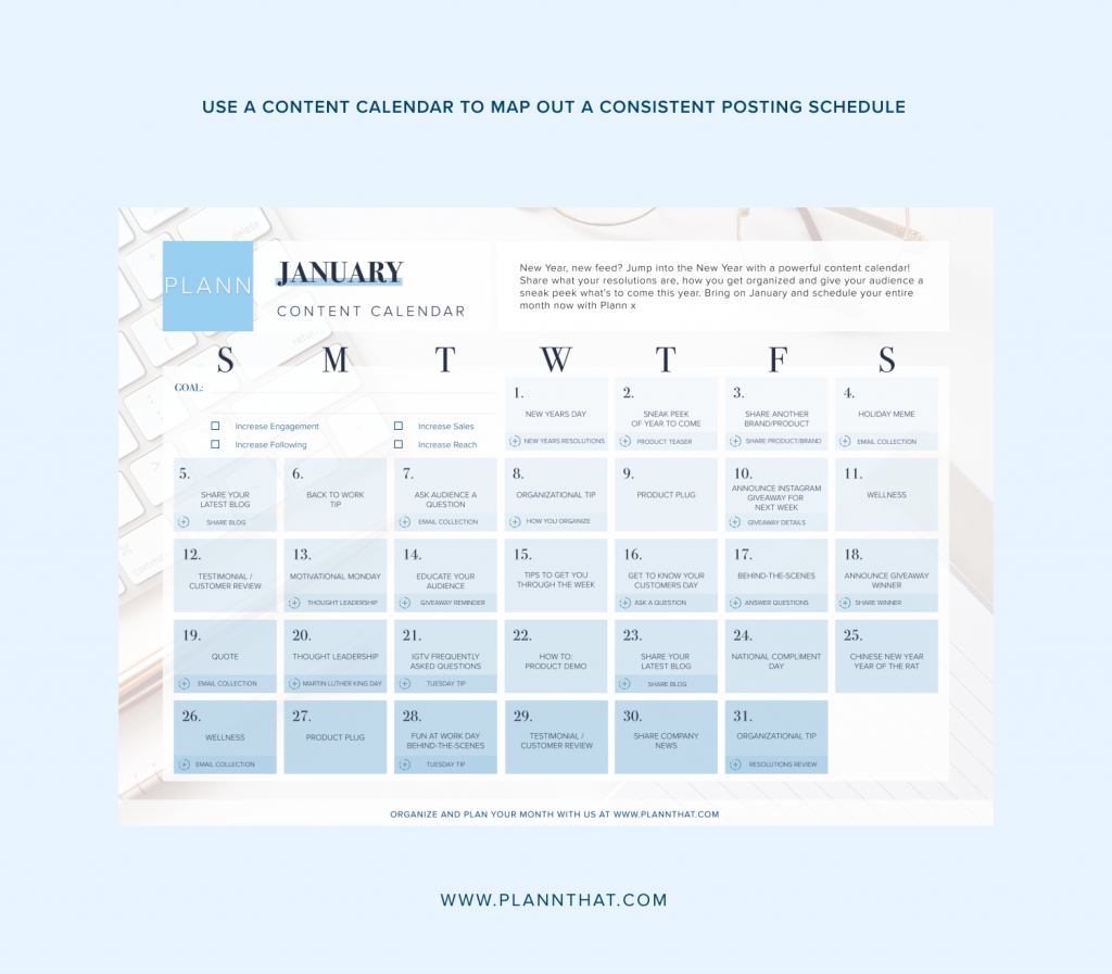 CONTENT CALENDAR