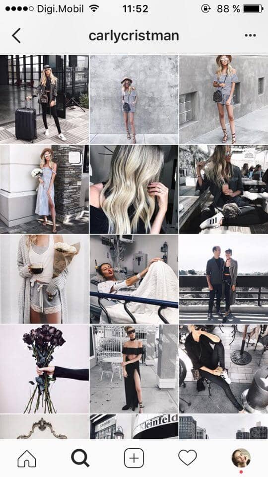 Grayscale Instagram Feed Theme