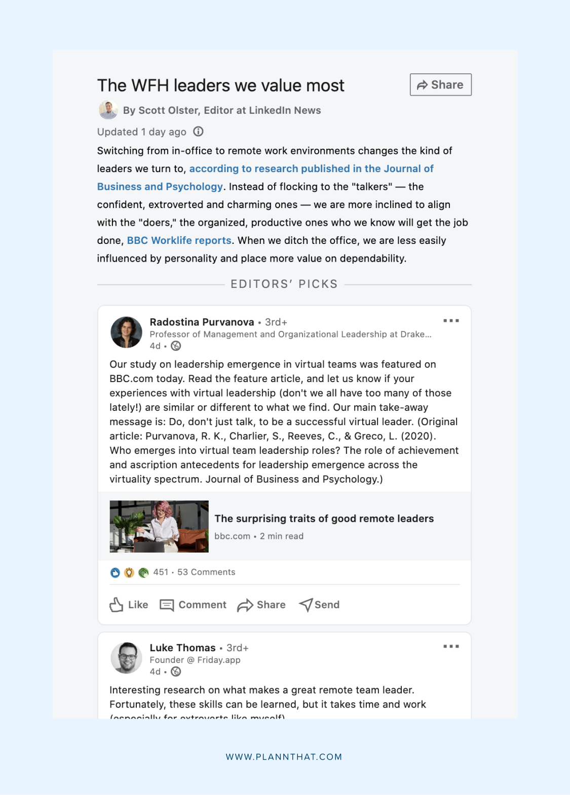 Get featured LinkedIn News Editors