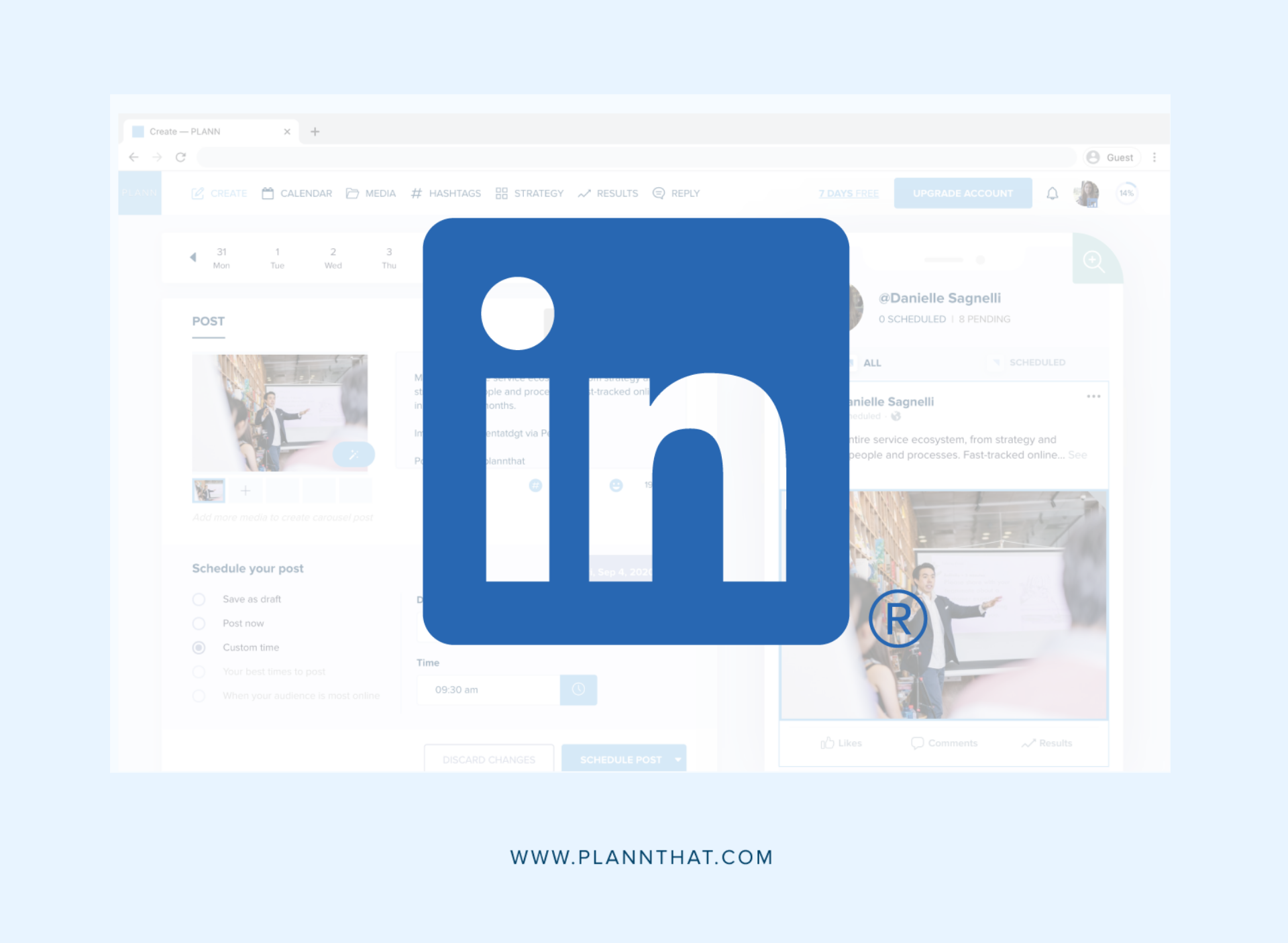 Plann LinkedIn Scheduling