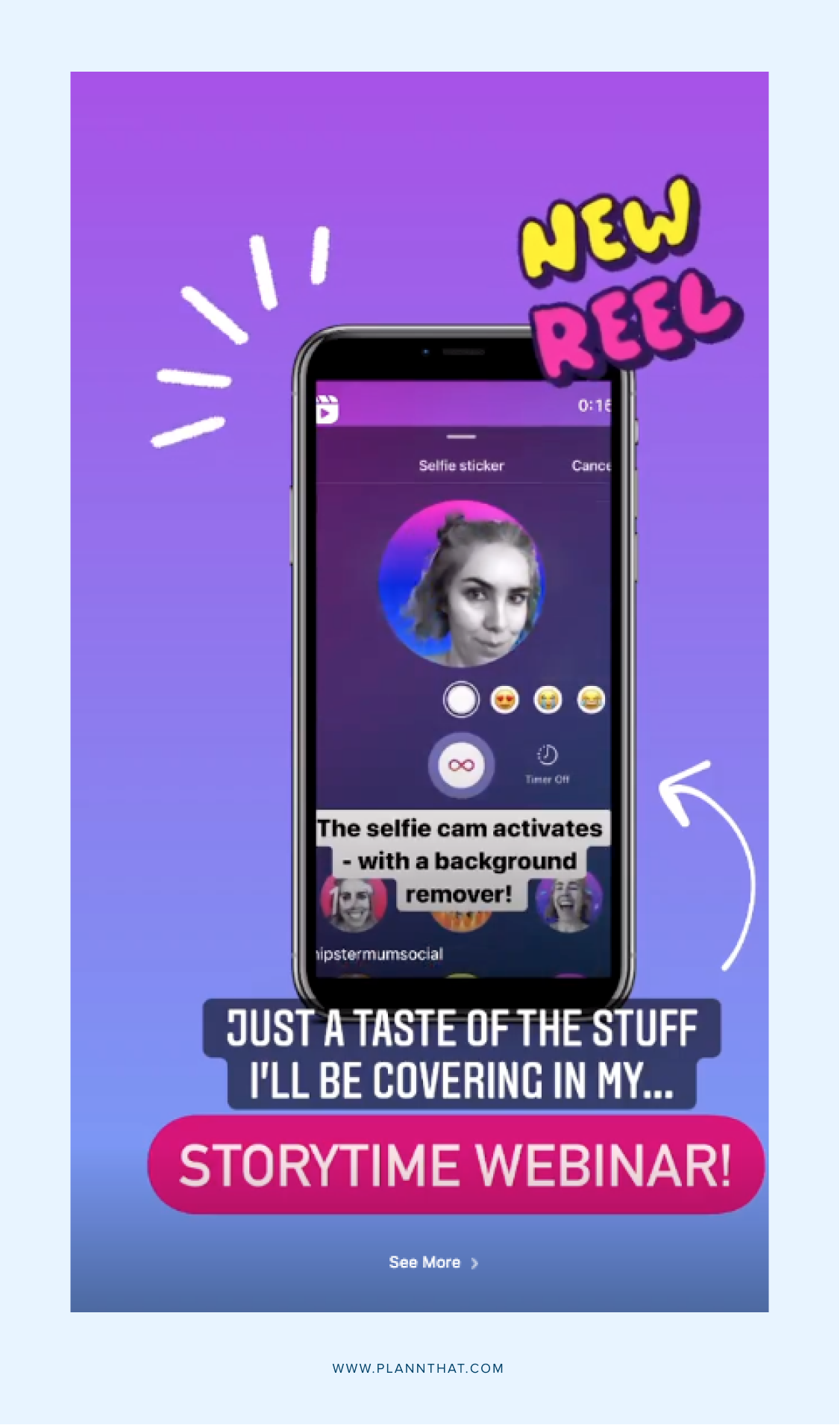 selfie sticker instagram dm