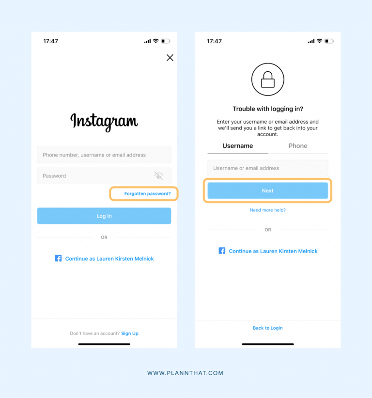 How To Reset Your Instagram Password In Less Than 5 Minutes Plann