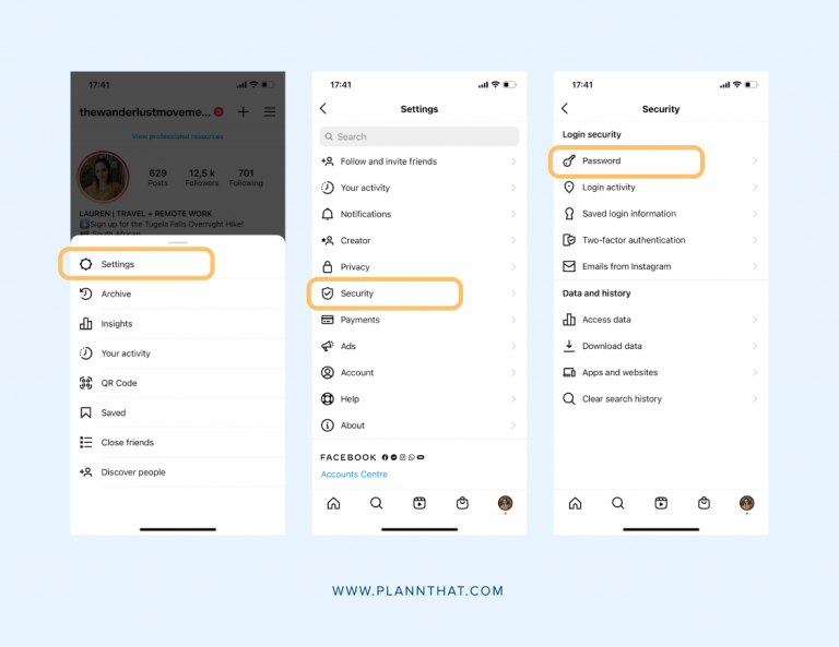 How To Reset Your Instagram Password In Less Than 5 Minutes – Plann by ...