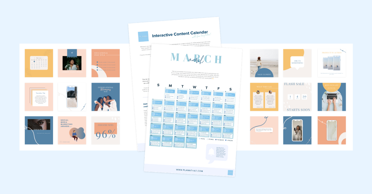 March In a Month With Confidence With Our FREE Content Calendar!