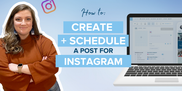 Create + Schedule post to Instagram with Plann Desktop