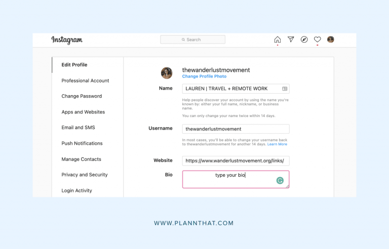How To Add Spaces To Your Instagram Bio And Stand Out On Socials Plann