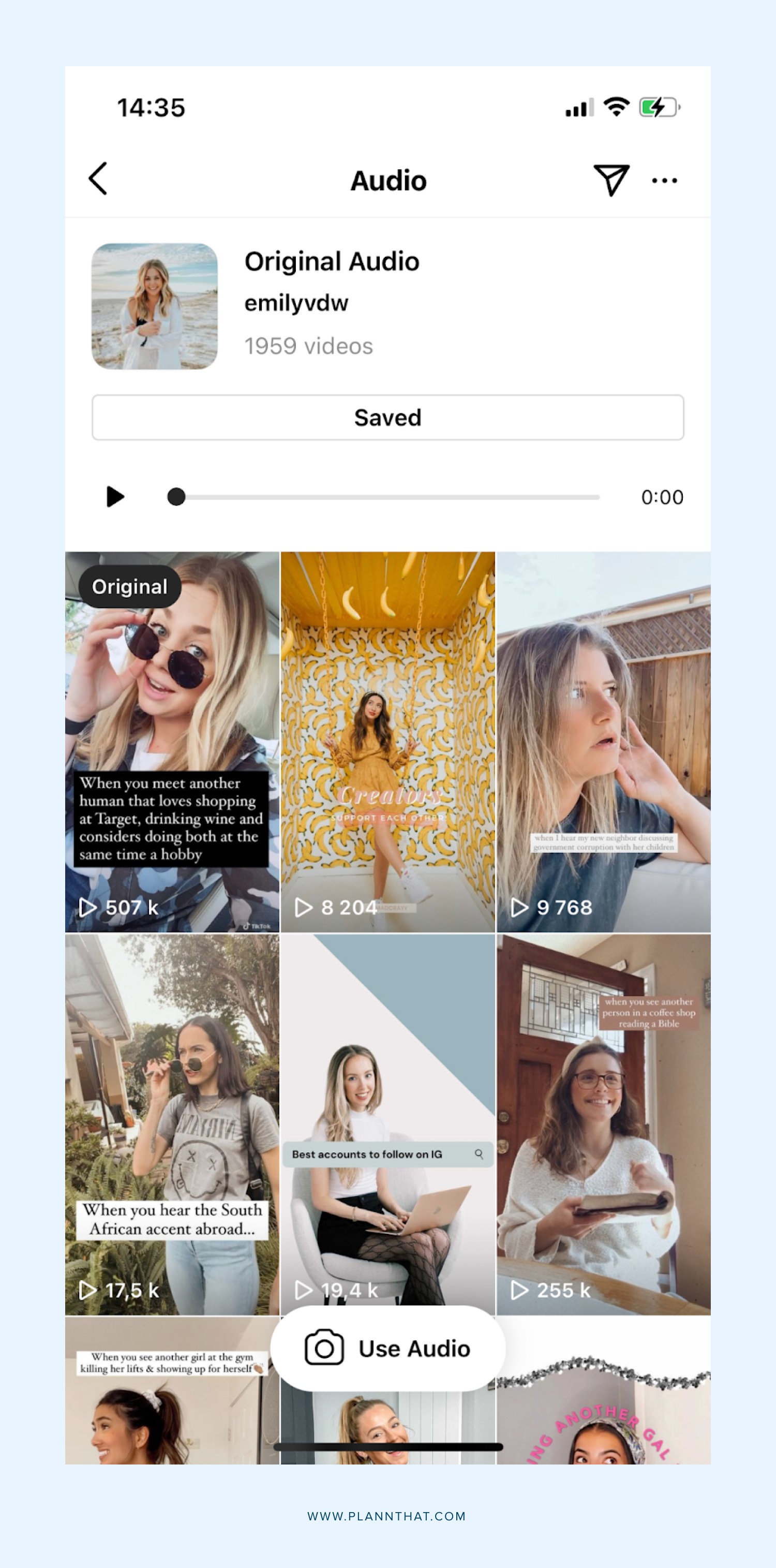 Use Trending Sounds Instagram Reels