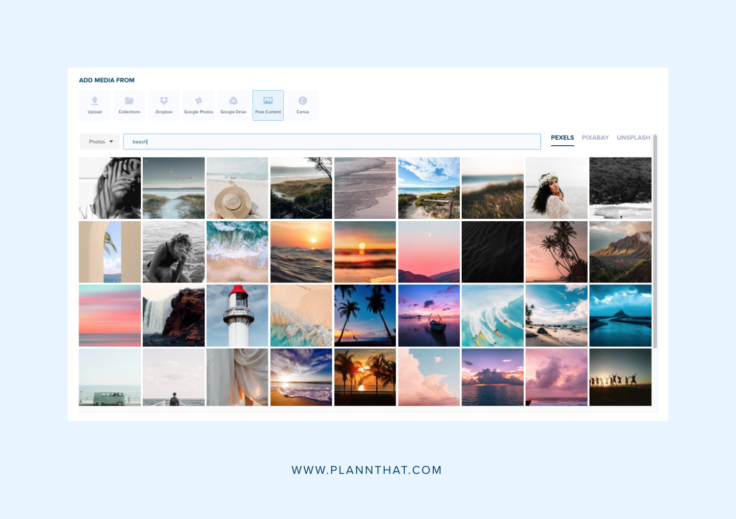 peruse stock photo sites