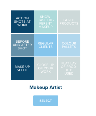 makeup artist content calendar