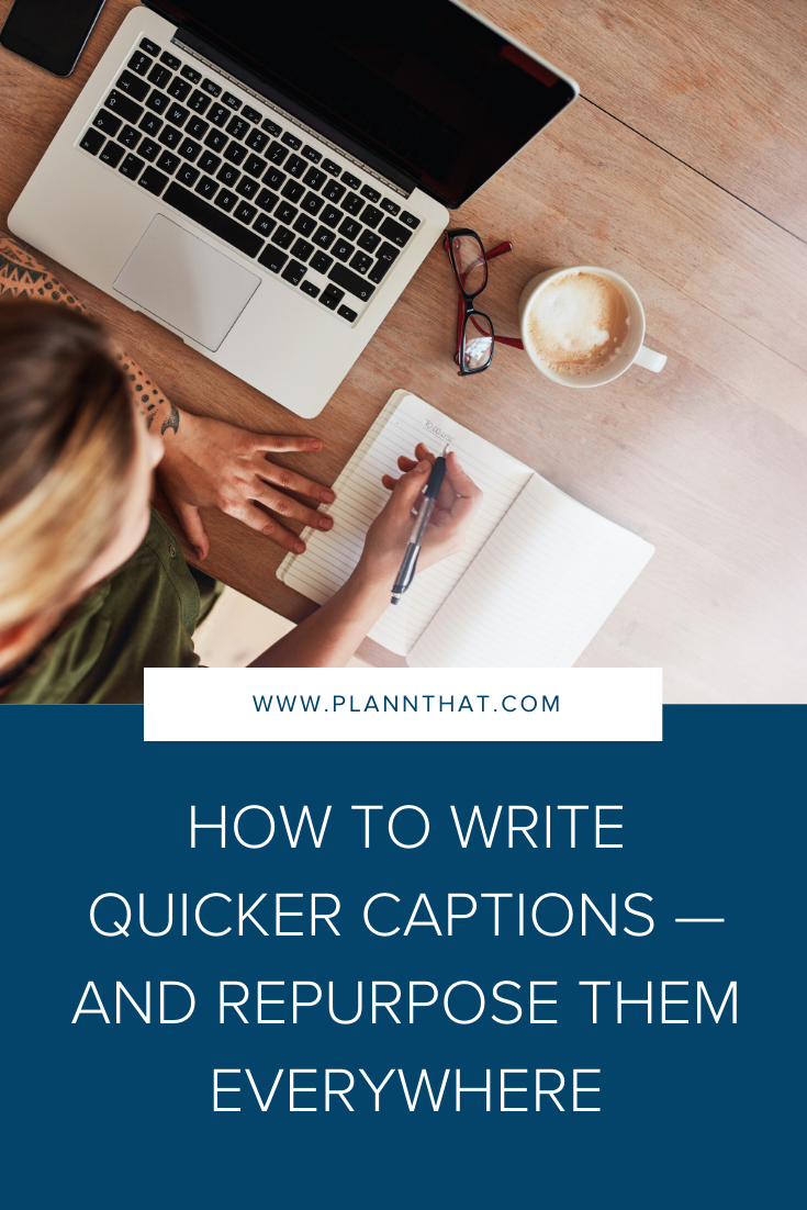 Write captions quickly