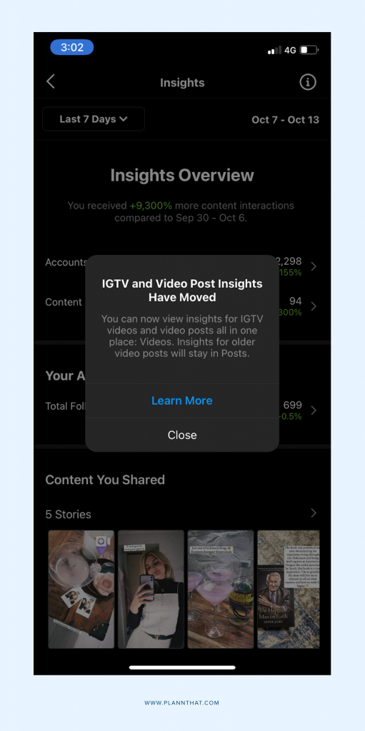 Instagram Insights Changes