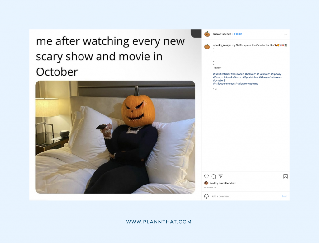 Halloween social posts