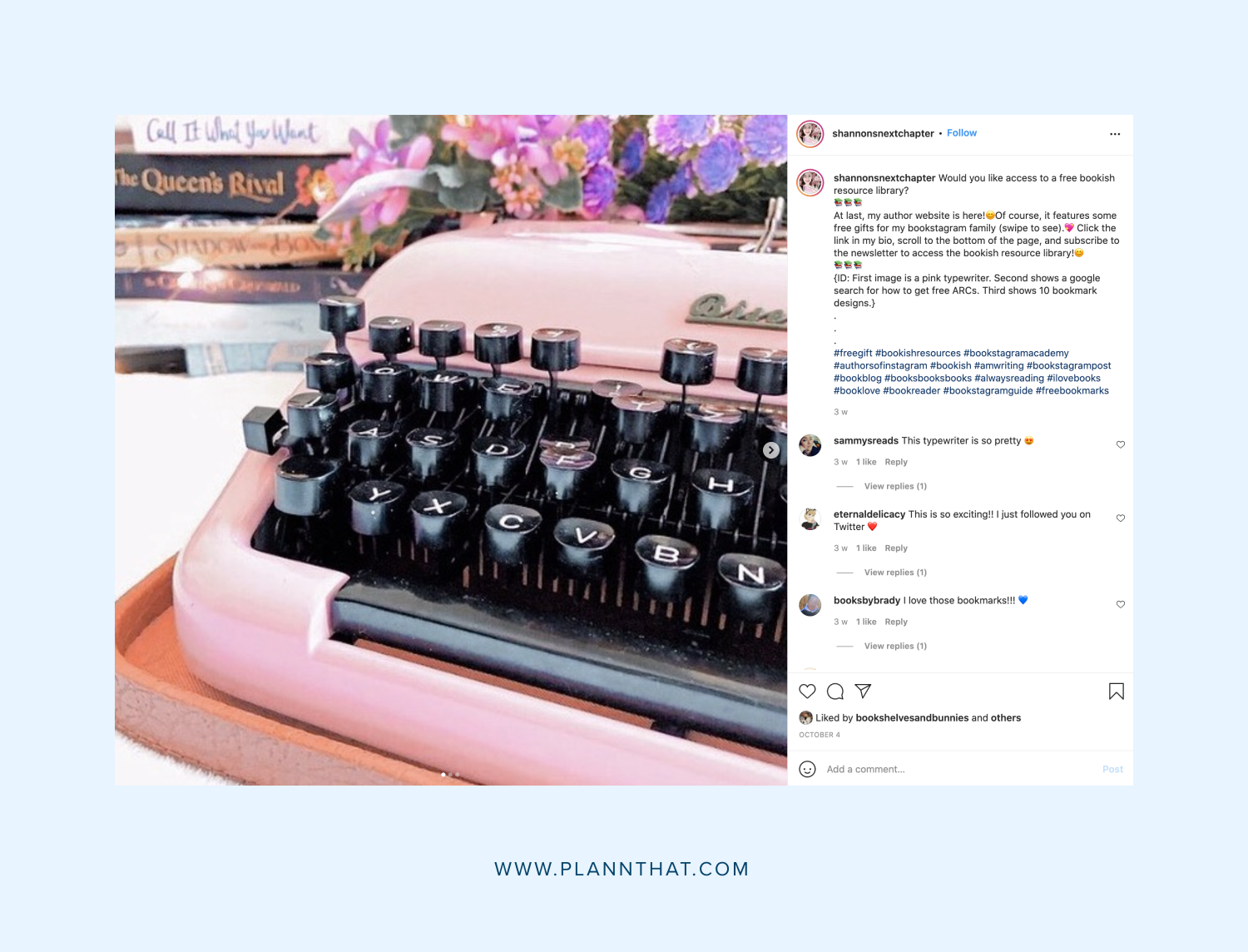 10 Brilliant Book Instagram Accounts You Should Be Following Plann