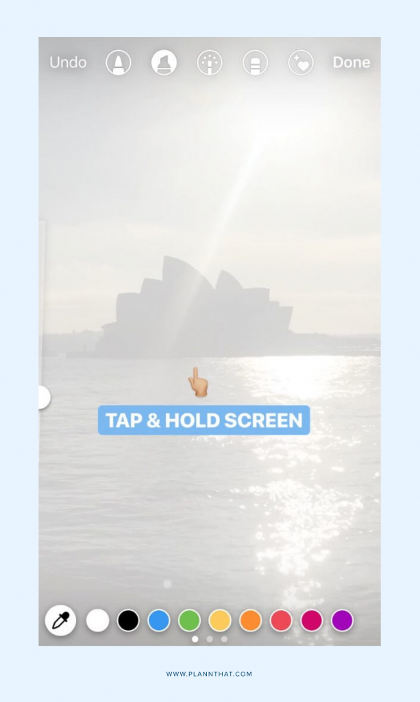 how to change the background on instagram story