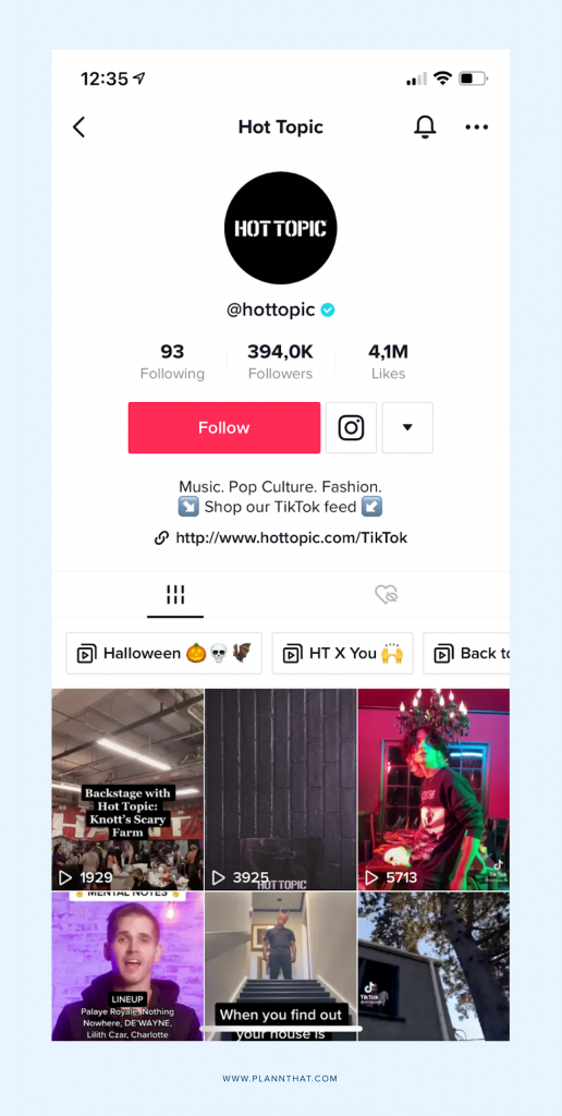 Create a Call to Action Hot Topic TikTok