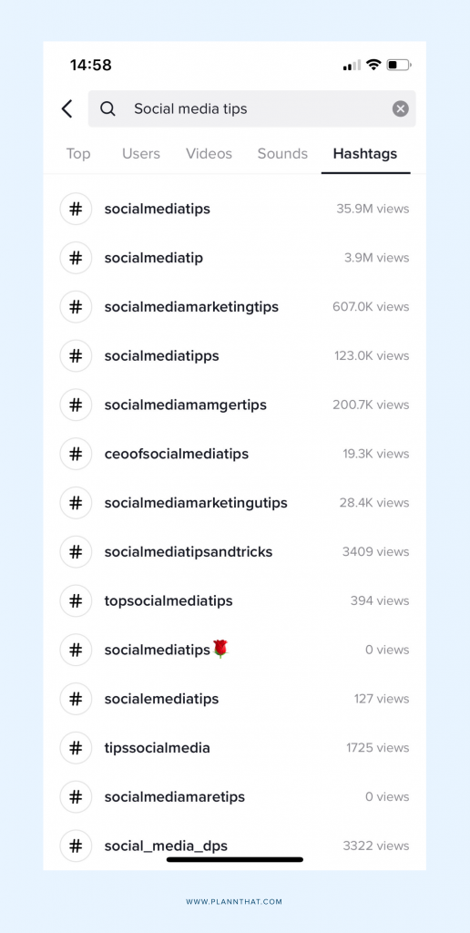 TikTok Google Hashtags