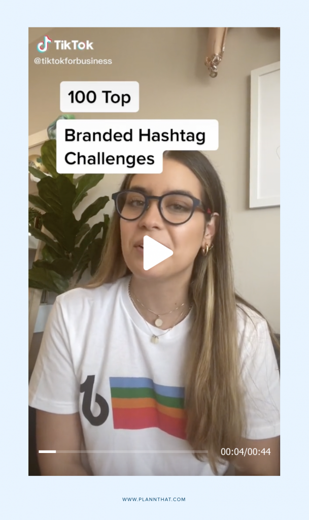 Use the right hashtags branded challenge