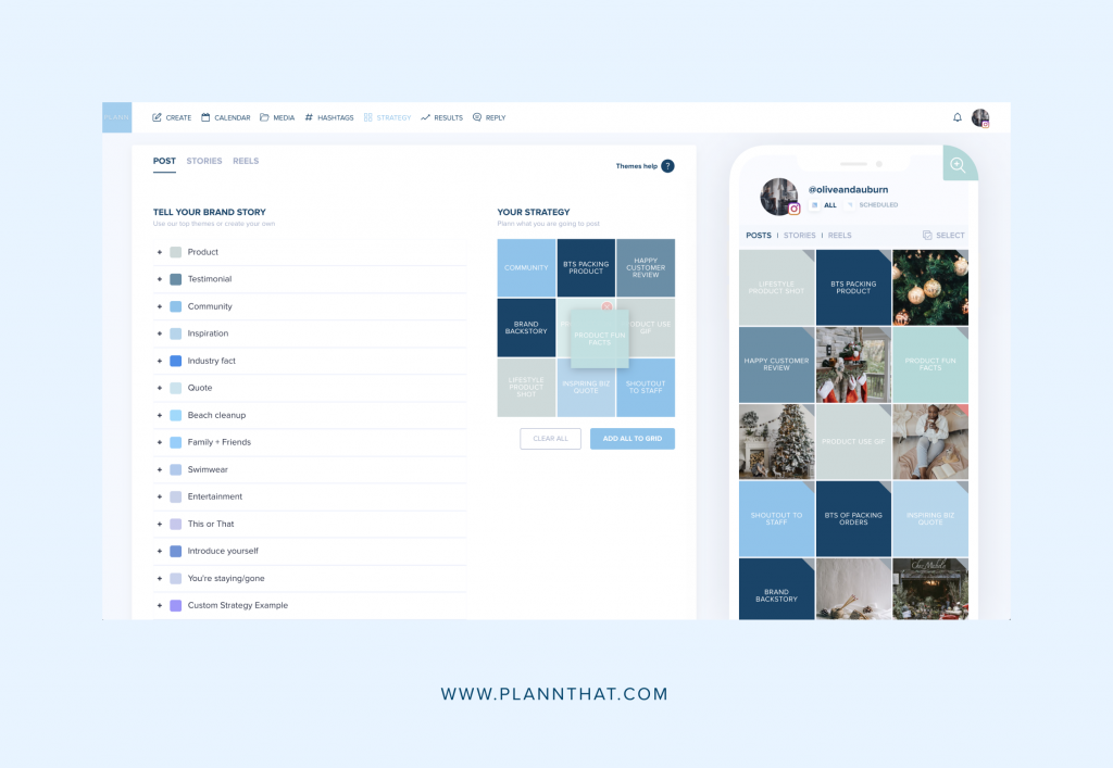 Plann Strategy Page