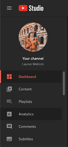 Sign in to YouTube Studio and select "Content" from the left-hand side menu.