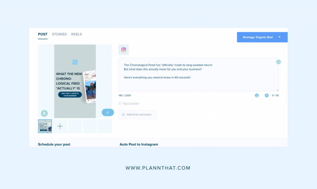 Schedule Your Content with Plann