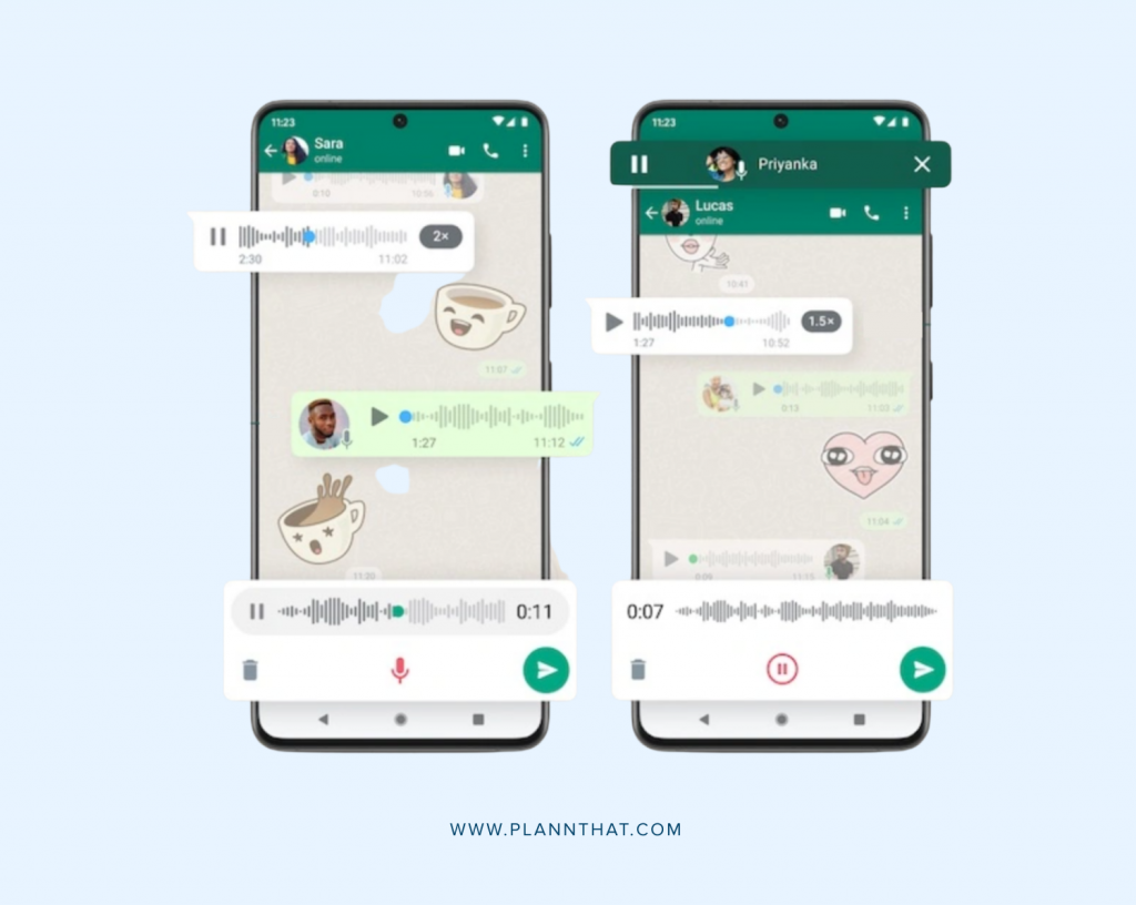 WhatsApp Voice Message Features