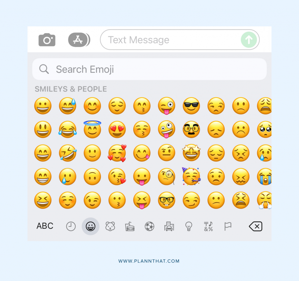 iPhone Emoji Keyboard