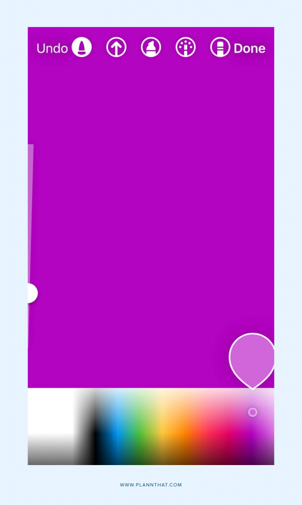 How to change background color on Instagram Story to a solid color.