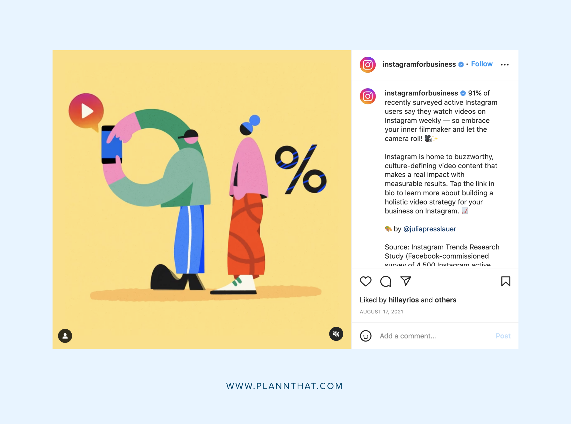 Weekly Instagram Video Viewing Ratio