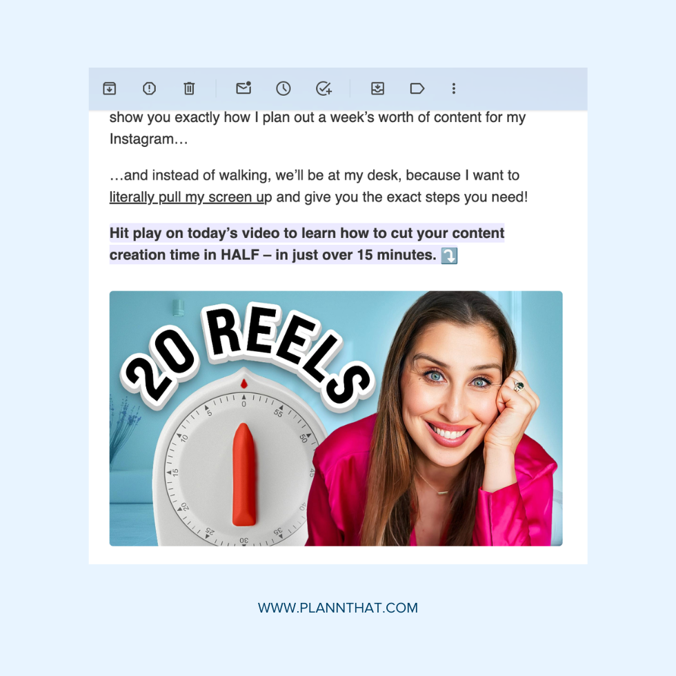 weekly newsletter