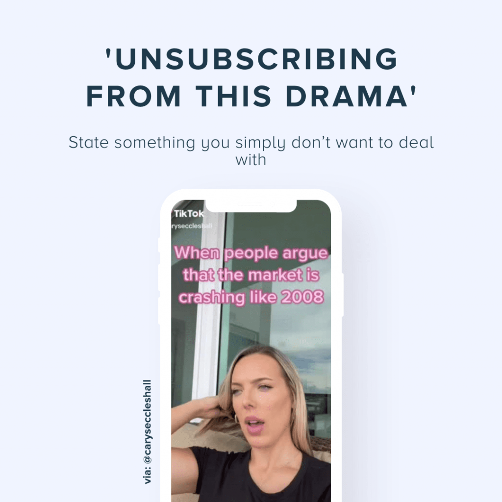 ‘UNSUBSCRIBING FROM THIS DRAMA’
