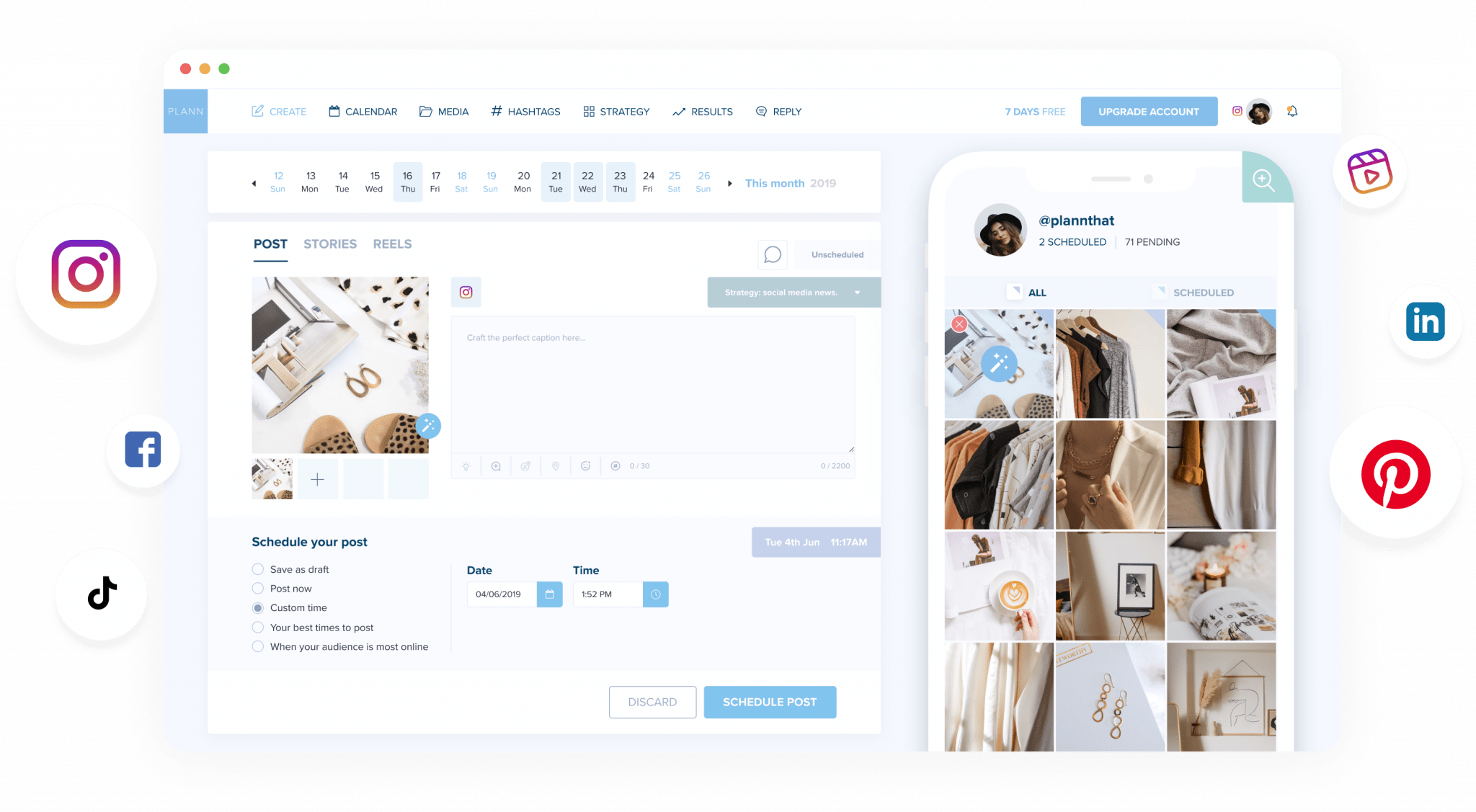 Plann Desktop Platform Mockup