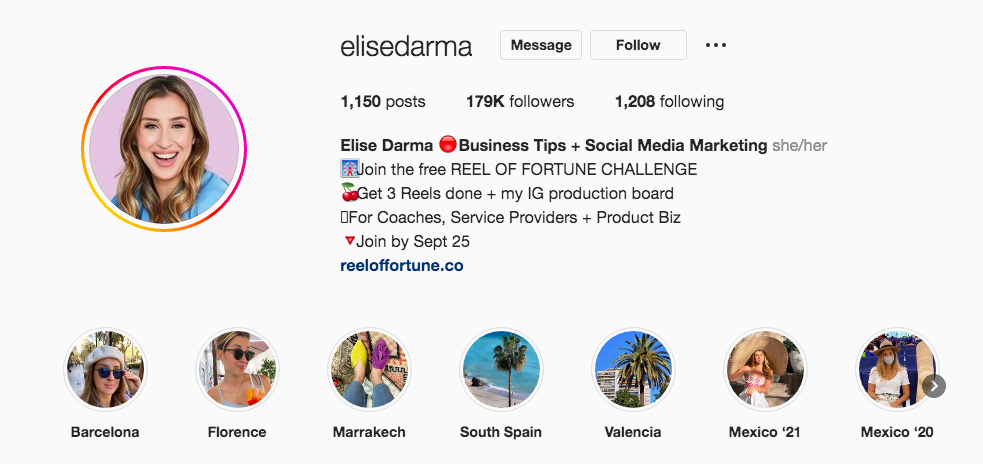 Entrepreneur Instagram Bio
