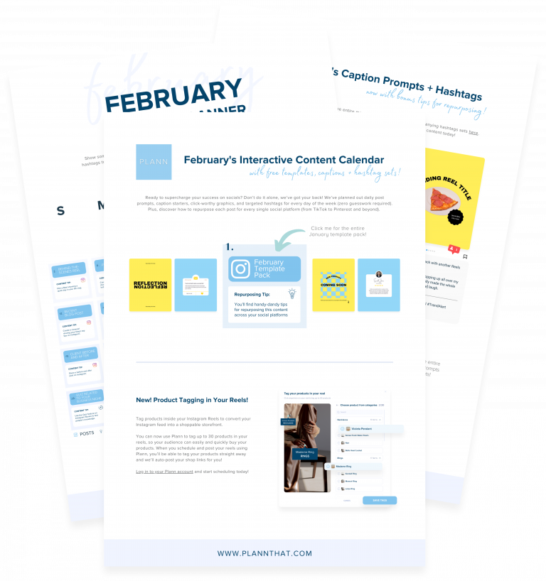 Social Media Marketing February Content Calender Plann